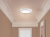 GRUENLICH LED Flush Mount Ceiling Light Fixture, 13 Inch Slim Edge Light, Dimmable 14.5W 1000 Lumen, Metal Housing with White Finish, ETL Rated