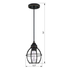 LIT-PaTH Pendant Lighting Fixture for Kitchen and Dining Room, Hanging Lighting Fixture, E26 Medium Base, Metal Construction with Oil Rubbed Bronze Finish, Bulb not Included, 2-Pack