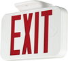LIT-PaTH Double Face LED Combo Emergency EXIT Sign And Back Up Batteries- US Standard Red Letter Emergency Exit Lighting, UL 924 And CEC Qualified, 120-277 Voltage (1-Pack)