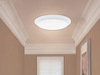 GRUENLICH LED Flush Mount Ceiling Lighting Fixture, 7 Inch Dimmable 12W (75W Replacement) 840 Lumen, Metal Housing with White Finish, ETL and Damp Location Rated, 2-Pack