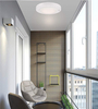 GRUENLICH LED Motion Sensor Flush Mount Ceiling Lighting Fixture, 8.7 Inch 11.5W 890 Lumen, Metal Housing with White Finish, ETL Rated, 2-Pack