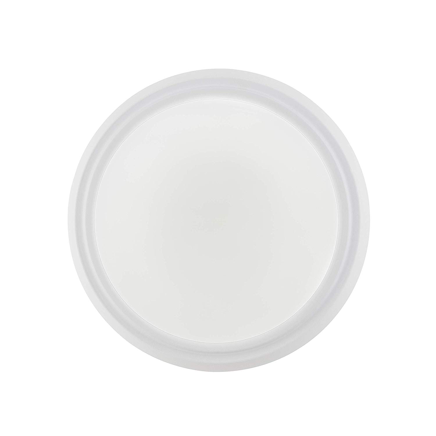 GRUENLICH LED Flush Mount Ceiling Lighting Fixture, 13 Inch Dimmable 22W (150W Replacement) 1340 Lumen, Metal Housing with White Finish, ETL and Damp Location Rated 