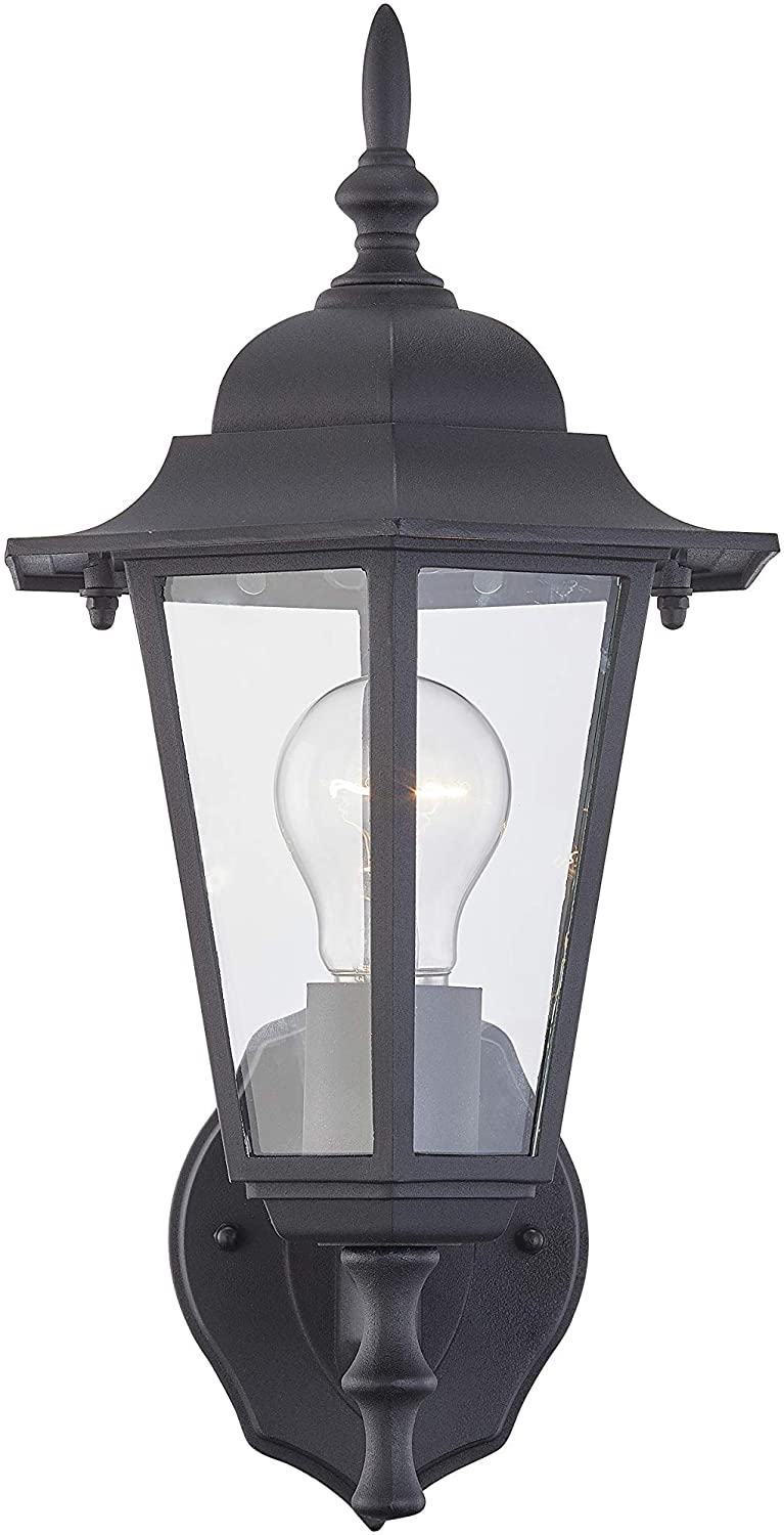 Gruenlich Outdoor Wall Lantern, Wall Sconce as Porch Lighting Fixture with  One E26 Base Max 100W, Aluminum Housing Plus Glass, ETL Rated, Bulb Not  Included (Black Finish) - Buy outdoor wall lantern,