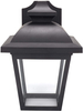 LIT-PaTH Outdoor LED Wall Lantern, Wall Sconce as Porch Lighting Fixture, 5000K Daylight White, 8.3W (60W Equivalent), 585 Lumen, Plastic Housing Plus Glass