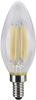 LIT-PaTH LED Edison Light, Vintage Filament Bulb, B11 Candelabra, CRI90+, 5.5W (60W Equivalent) 500 Lumen, Dimmable, 2700K, with E12 Base for Chandelier, 6-Pack